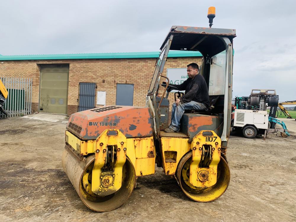 BOMAG BW138AD VIBRATING DRUM ROLLER*C/W DEUTZ ENGINE*VIDEO*