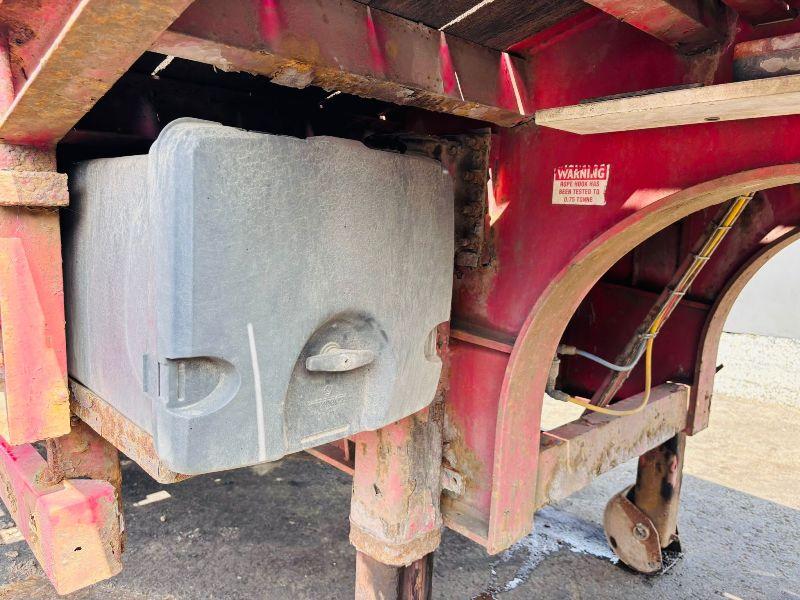 DENNISON DFM 25A FLATBED TRAILER*C/W TUCK AWAY NECK RAMPS*VIDEO*