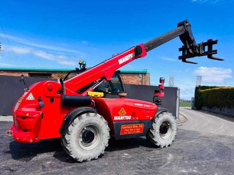 MANITOU MHT780 TELEHANDLER*C/W TINES*YEAR 2015* 5925 HOURS*VIDEO*