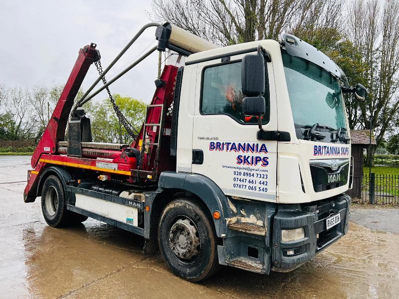 MAN TGM18.2504X2 SKIP LORRY *YEAR 2015, IN TEST* C/W MANUAL GEAR BOX *VIDEO*