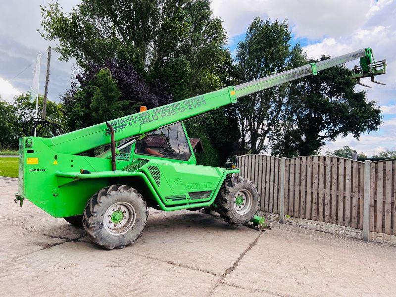 MERLO P35.13K 4WD TELEHANDLER * 13 METER REACH * C/W PALLET TINES *VIDEO*