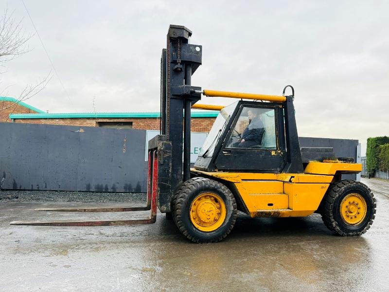 DCH DOH 12 TONNE 2 STAGE MAST LIFT *C/W 8FT TINES*VIDEO*