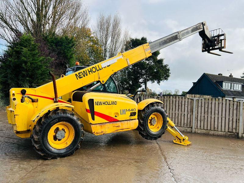 NEW HOLLAND LM1440 4WD TELEHANDLER *14 METER REACH* C/W PALLET TINES *VIDEO*