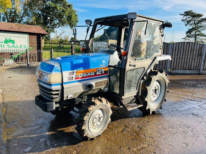 ISEKI TG21 4WD COMPAC TRACTOR * 1162 HOURS * C/W REAR LINKAGE 