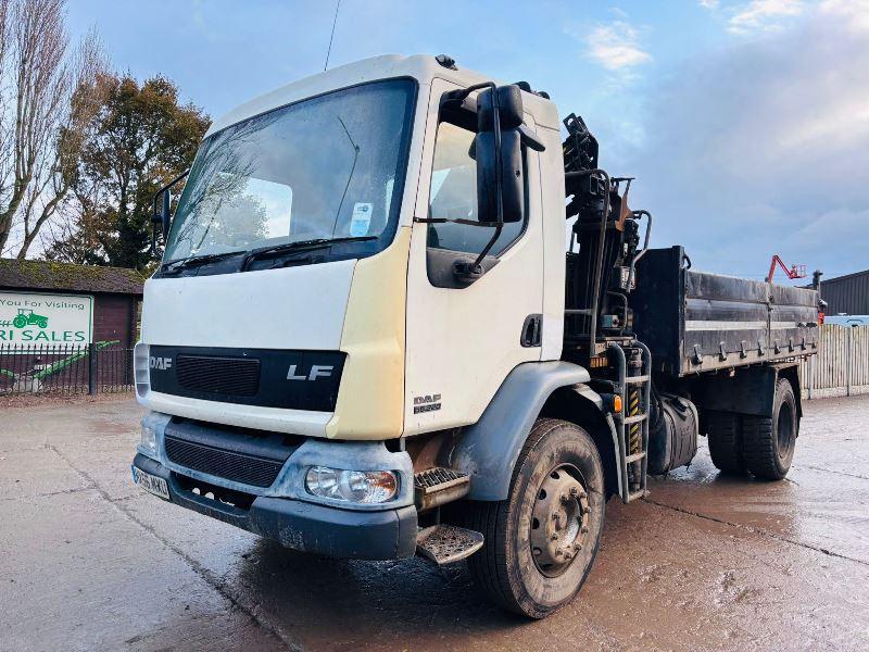 DAF LF55.220 4X2 TIPPER LORRY C/W HIAB 099 CRANE CHOICE OF 5 *VIDEO*
