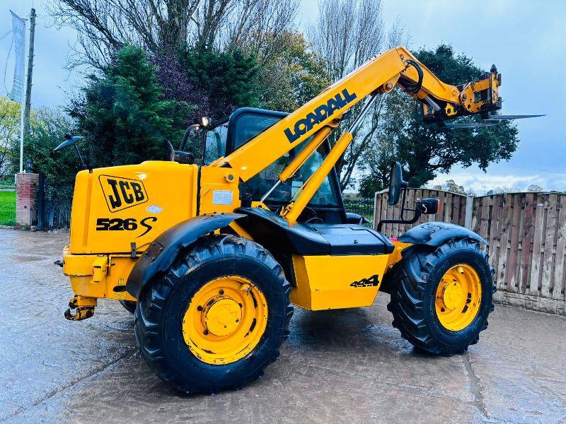 JCB 526S 4WD TELEHANDLER *AG-SPEC* C/W JOYSTICK CONTROL & PALLET TINES *VIDEO*