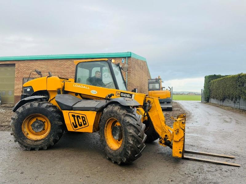 JCB 526S TELEHANDLER*C/W PALLET TINES*VIDEO*
