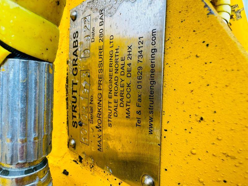 STRUTT 5 TINE ROTATING SCRAP GRAB *YEAR 2022* TO SUIT 30 TONNE EXCAVATOR *VIDEO*