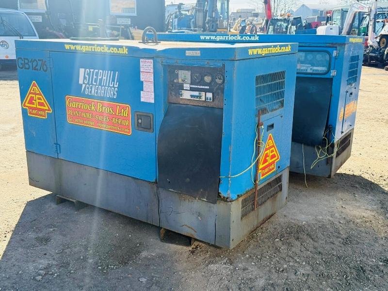STEPHILL ECP28 2L4 16KVA GENERATOR*CHOICE OF 2*YEAR 2016*VIDEO*