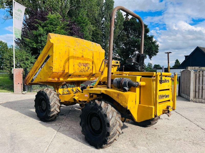 THWAITES ALLDRIVE 6000 4WD DUMPER C/W ROLE BAR & PERKINS ENGINE *VIDEO*