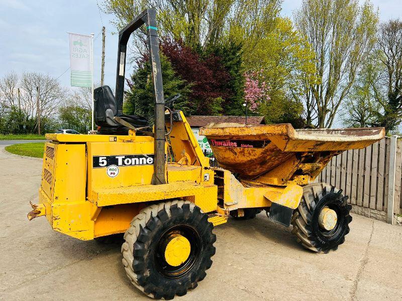 THWAITS ALLDRIVE 4WD SWIVEL TIP DUMPER C/W ROLE BAR *VIDEO*