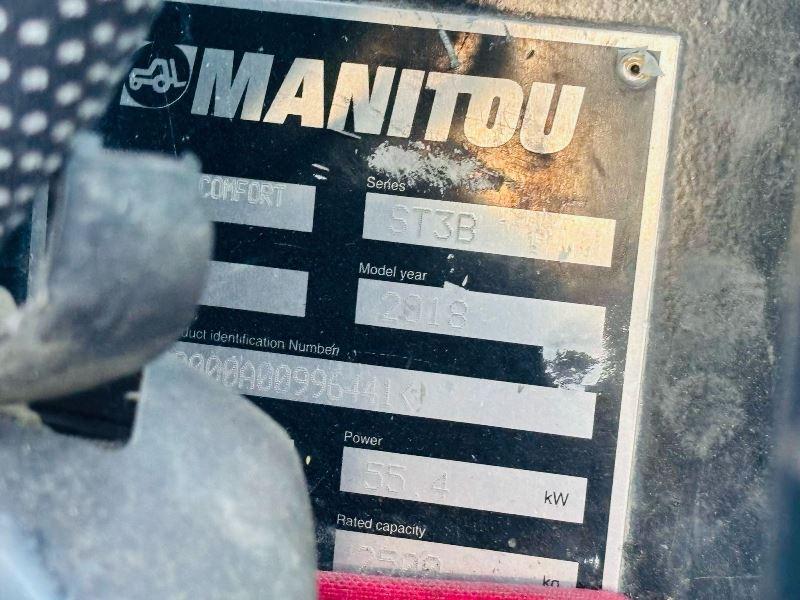 MANITOU MT625 COMFORT TURBO 4WD TELEHANDLER *YEAR 2018* C/W PALLET TINES *VIDEO*