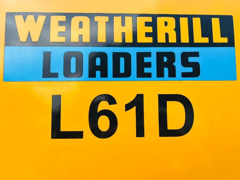 WEATHERILL L61D 4WD LOADING SHOVEL C/W LOADLOG 500+ SCALE'S *VIDEO*