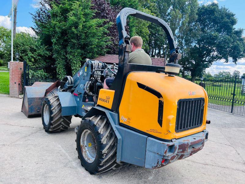 GIANT V6004 4WD TELEHANDLER *YEAR 2012, ONLY 1025 HOURS* C/W BUCKET*VIDEO*