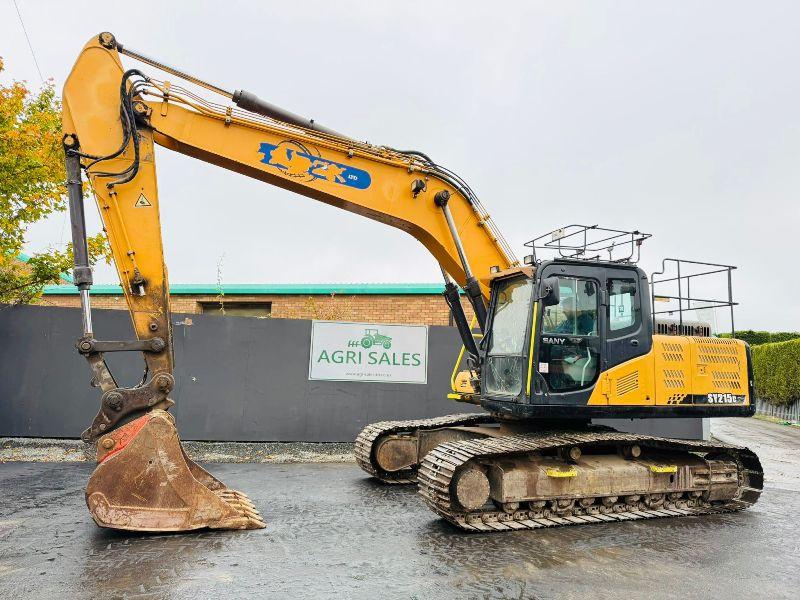 SANY SY215C TRACKED EXCAVATOR*C/W SAFETY GUARDS*VIDEO*