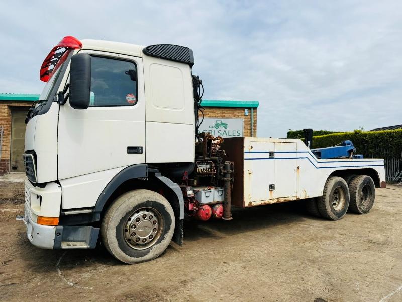 VOLVO FM12 RECOVERY SPEC LIFT*C/W HIAB 071A CRANE*VIDEO*