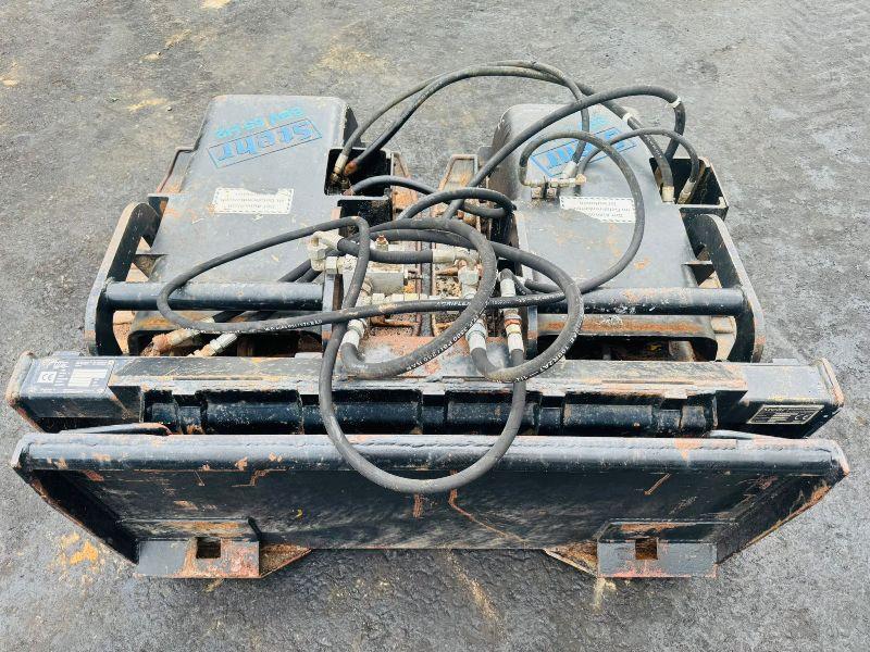 STEHR SBV55 H2 WACKER PLATE TO SUIT SKIDSTEER*VIDEO*