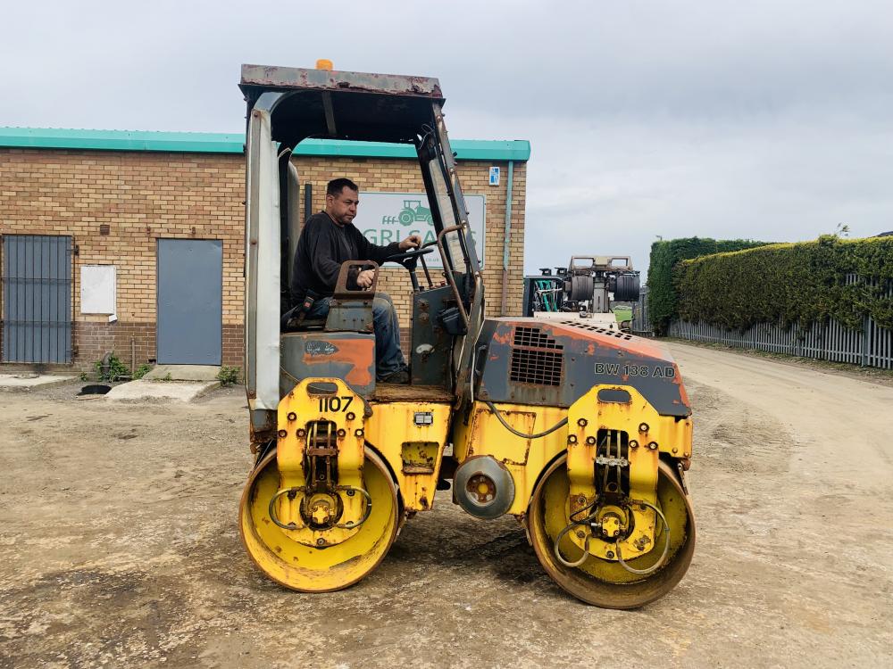 BOMAG BW138AD VIBRATING DRUM ROLLER*C/W DEUTZ ENGINE*VIDEO*