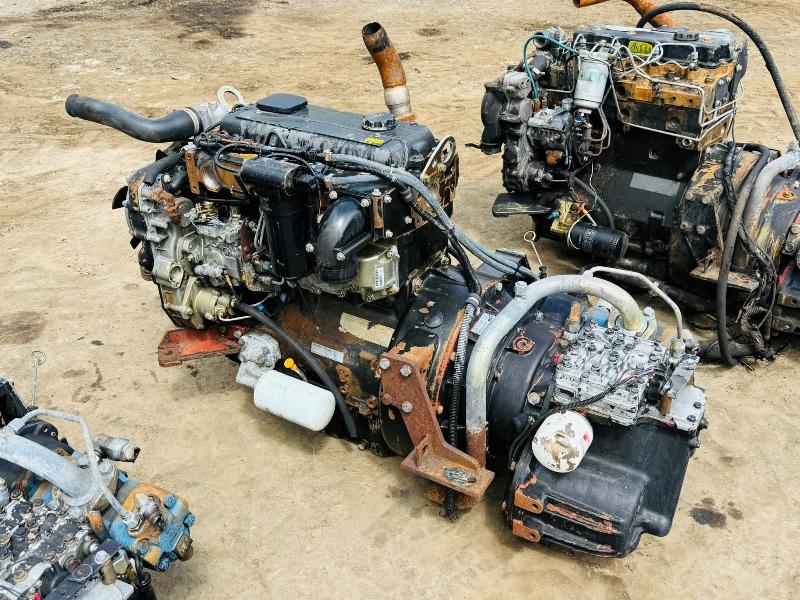 4 CYLINDER PERKINS PHASER ENGINE*C/W TRANSMISSION*3 LEFT*VIDEO*