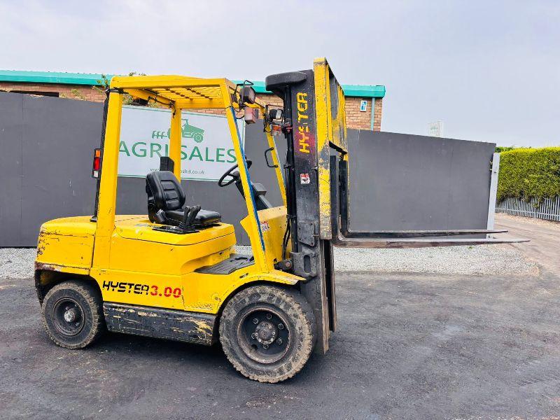 HYSTER H3.00XM FORKLIFT*C/W PALLET TINES*VIDEO*