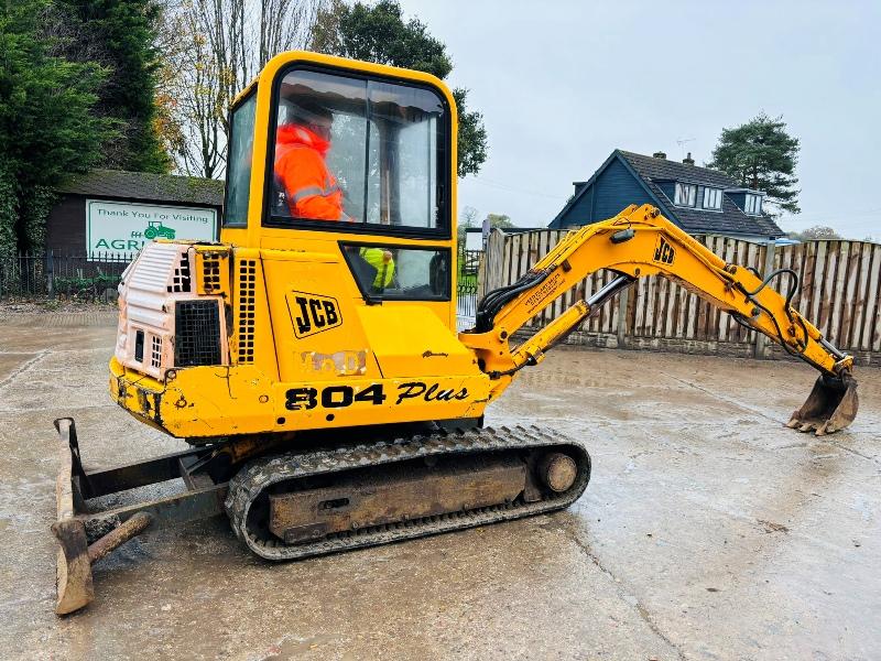 JCB 804 PLUS TRACKED EXCAVATOR *3619 HOURS* C/W RUBBER TRACKS *VIDEO*