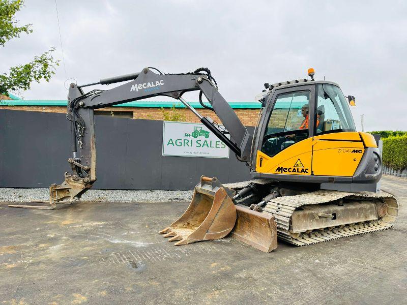 MECALAC 714MC EXCAVATOR*YEAR 2012*C/W 3 PIECE BOOM*VIDEO*