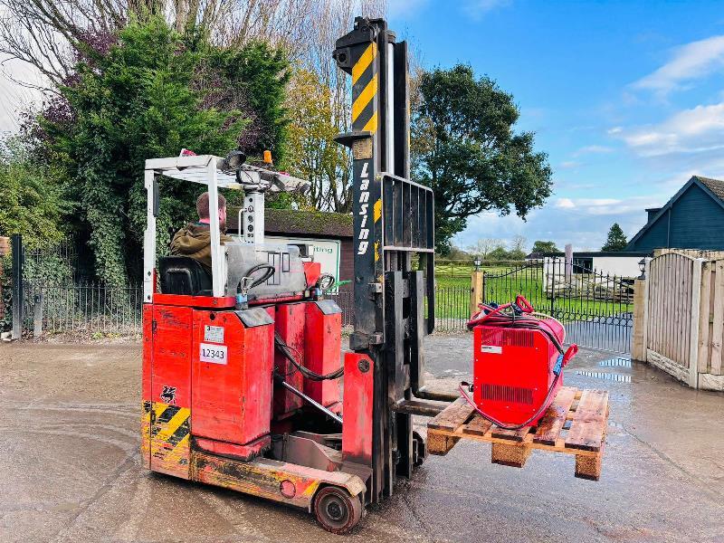 LANCING R16P TL BATTERY FORKLIFT C/W BATTERY CHARGER *VIDEO*