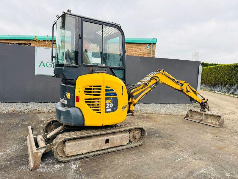KOMATSU PC20MR EXCAVATOR*C/W BUCKET*YEAR 2010*VIDEO*