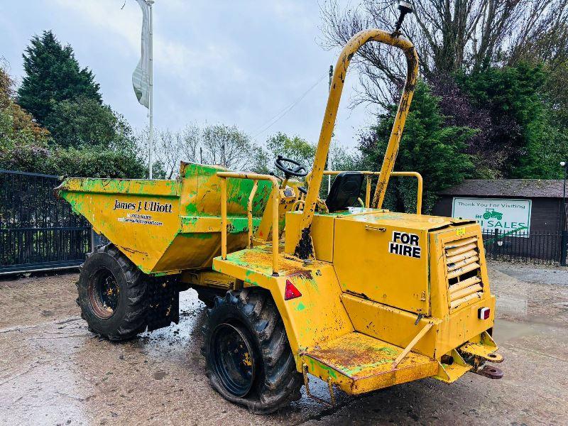 WINGET 6000 4WD DUMPER C/W PERKINS ENGINE (ENGINE RUNS, NO DRIVE)