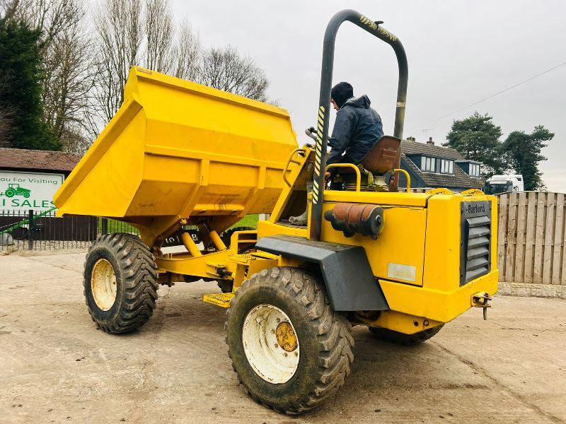 BARFORD SX7000 4WD DUMPER C/W ROLE FRAME & PERKINS PHASER ENGINE *VIDEO*