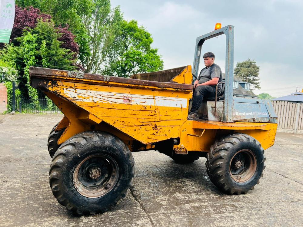 BENFORD 6000 4WD DUMPER C/W ROLE BAR & PERKINS ENGINE *VIDEO*
