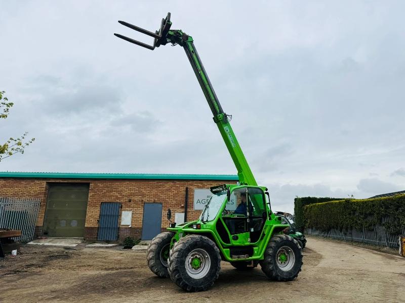 MERLO P34.7+ TURBO TELEHANDLER*C/W PALLET TINES*YEAR 2014*VIDEO*