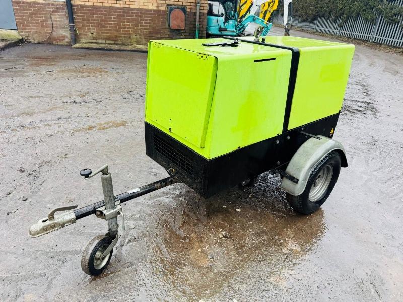 PRAMAC P11000 9KVA TOWABLE GENERATOR*SUPER SILENT*VIDEO*