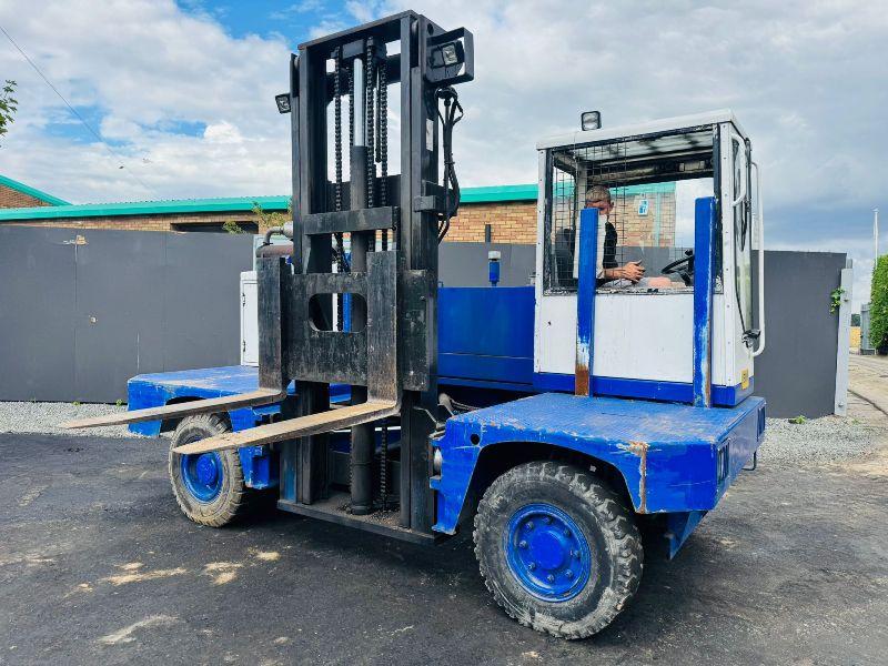 FANTUZZI SF.50XX SIDELOADER FORKLIFT*C/W PALLET TINES*VIDEO*