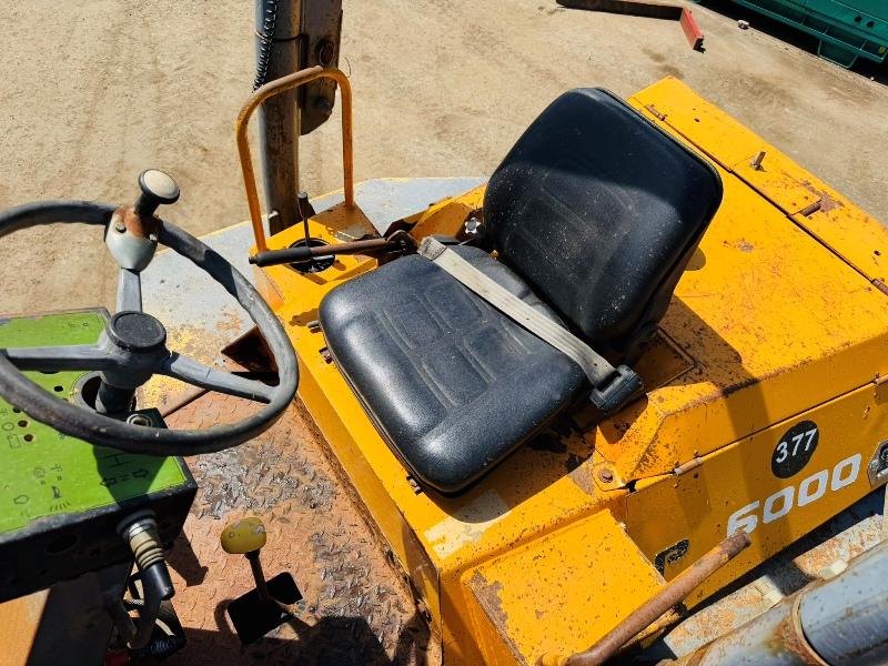 BENFORD TEREX PT6000 STRAIGHT TIP DUMPER*VIDEO*