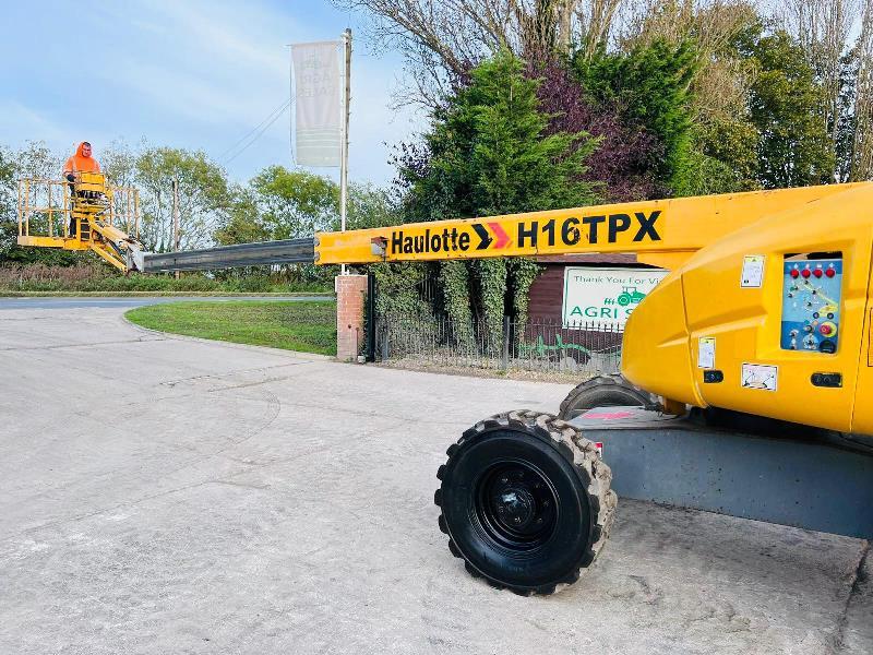 HAULOTTE H16TPX AIREL PLATFORM *16 METER, YEAR 2012* C/W TELESCOPIC BOOM*VIDEO* 