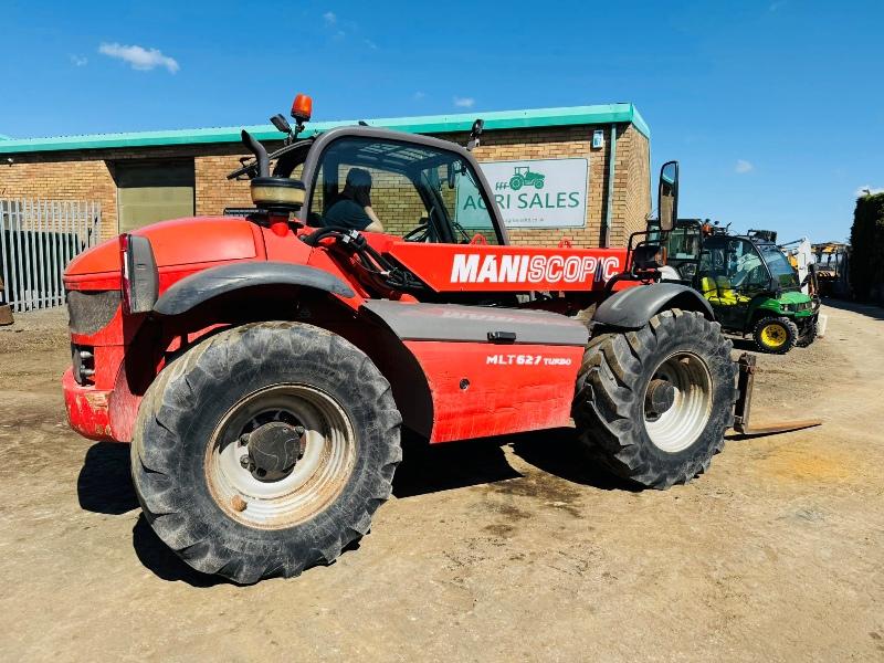 MANITOU MLT 627T TELEHANDLER*C/W PALLET TINES*YEAR 2011*VIDEO*