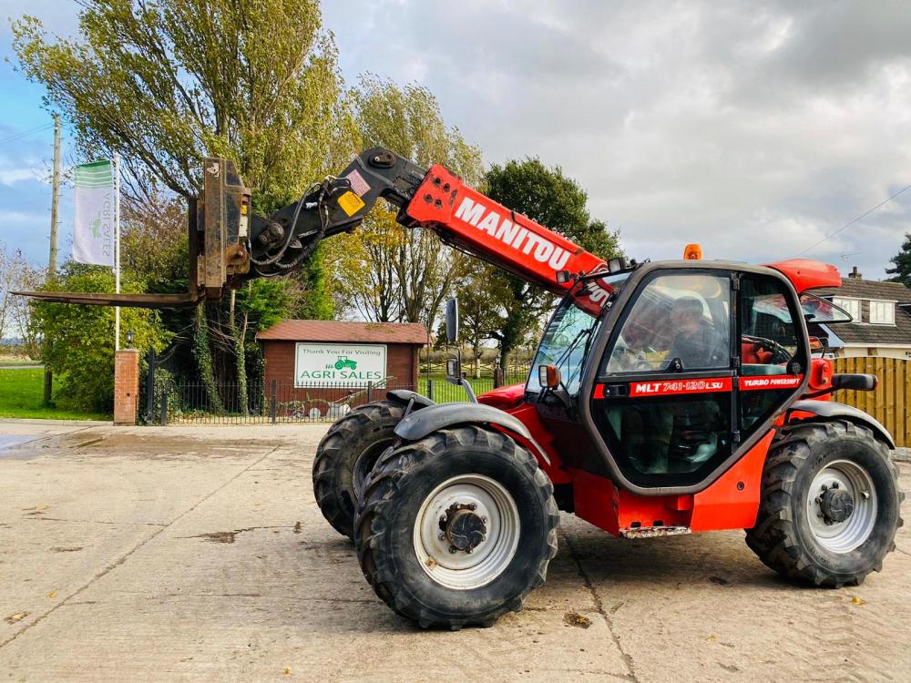 MANITOU MLT741120LSU TURBO TELEHANDLER 7 METER * AG SPEC * C/W PICK UP