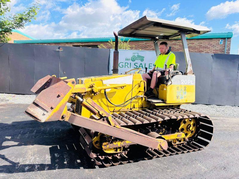 KOMATSU D20PL STRAIGHT BLADE AND TILT*3331 HOURS*VIDEO*