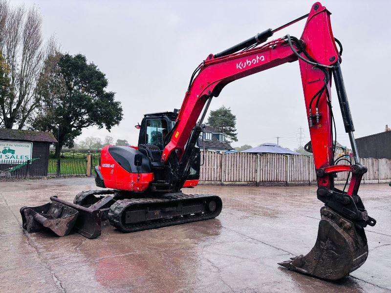 KUBOTA KX080-4TRACKED EXCAVATOR *YEAR 2020, 3465 HOURS* C/W QUICK HITCH *VIDEO*