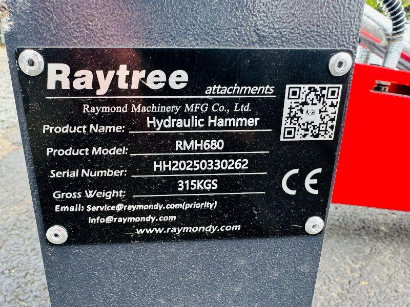 *NEW*2025*RAYTREE RMH680 HYDRAULIC BREAKERS FOR SKIDSTEERS*CHOICE OF 3*VIDEO*