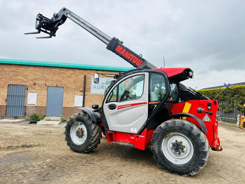 MANITOU MLT 737-130PS TELEHANDLER*YEAR 2018*C/W PALLET TINES*VIDEO*