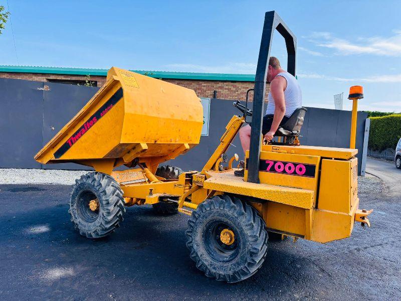 THWAITES 7000 3 TONNE STRAIGHT TIP DUMPER*VIDEO* 