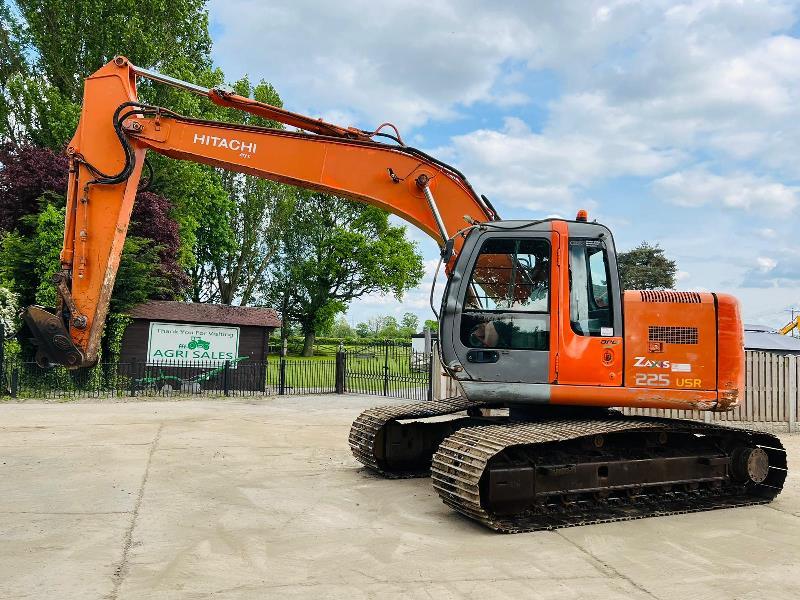 HITACHI ZX225USR TRACKED EXCAVATOR C/W QUICK HITCH *VIDEO*