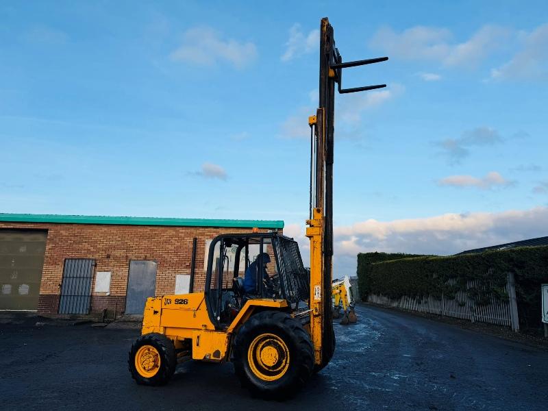 JCB 926 ROUGH TERRAIN 4WD FORKLIFT*C/W PALLET TINES*VIDEO*