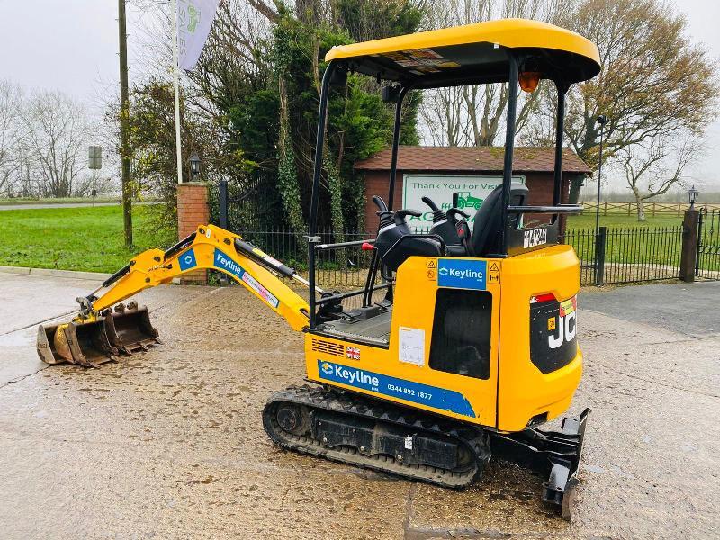 JCB 15C1 EXCAVATOR * YEAR 2018 * C/W 4 X BUCKETS