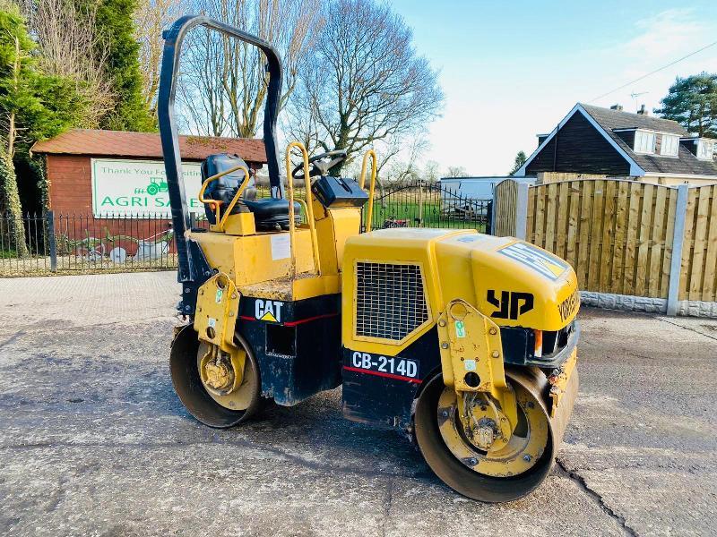 CATERPILLAR CB214D DUBLR DRUM ROLER C/W ROLE BAR