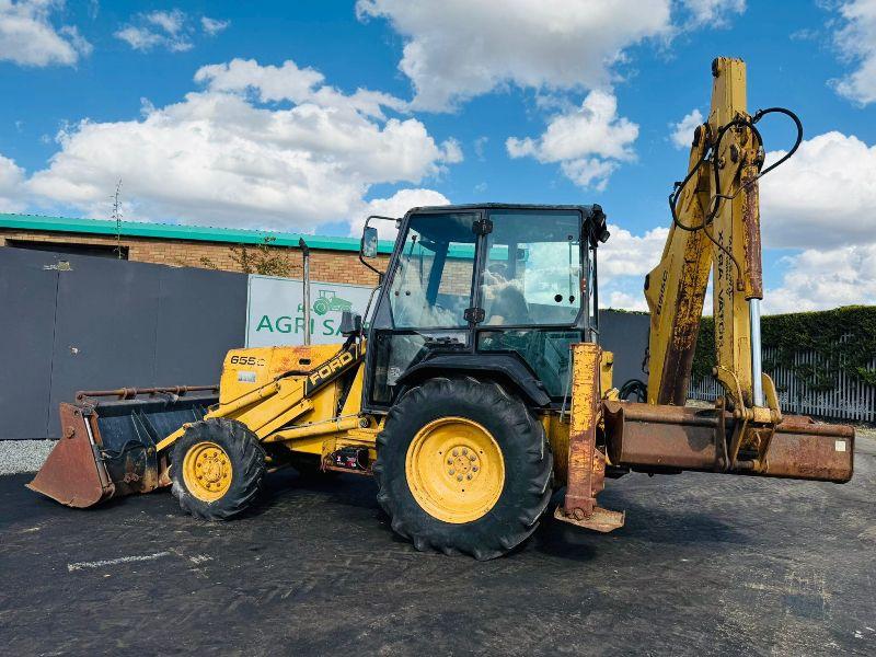 FORD NEW HOLLAND 655C BACKHOE DIGGER*C/W EXTENDING DIG*VIDEO*