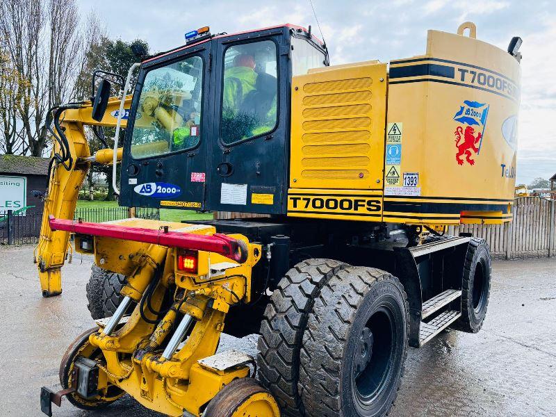 COLMAR T7000FS WHEELED EXCAVATOR C/W TELESCOPIC BOOM & RAILWAY GEAR *VIDEO*