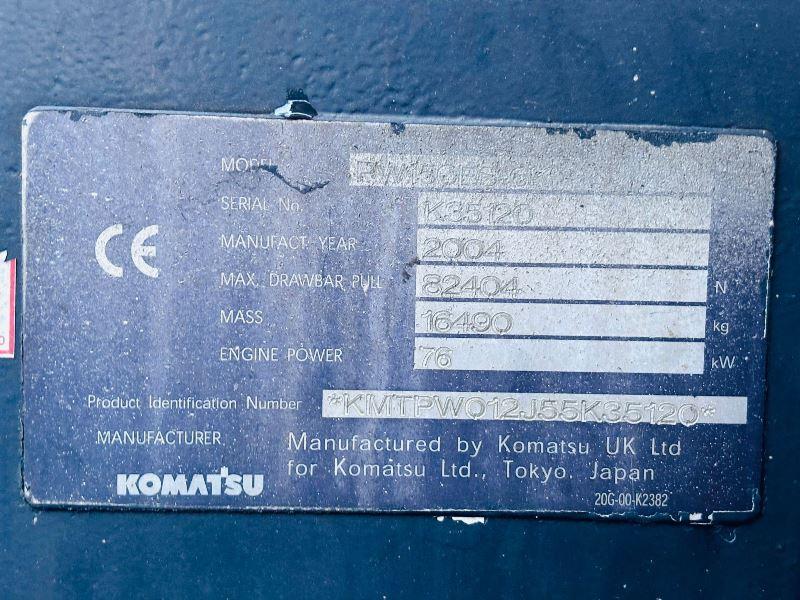 KOMATSU PW150ES-6K 4WD *ENGINEERING CONFORMANCE CERTIFICATE*VIDEO*